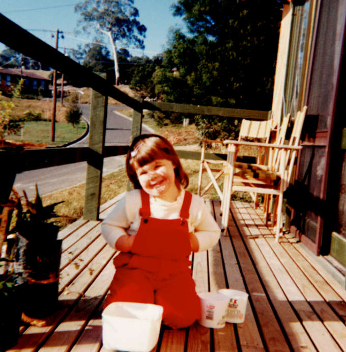 Tresna Lee as a kid